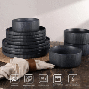12PCS STONEWARE DINNER SET