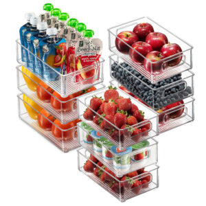 3-PIECE ACRYLIC FRIDGE STORAGE