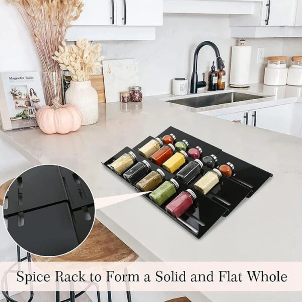 DRAWER SPICE ORGANIZER (BLACK) - Image 3