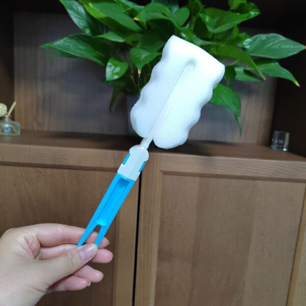 GLASS JAR SPONGE BRUSH