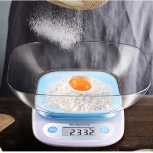 KITCHEN SCALE WITH ACRYLIC BOWL