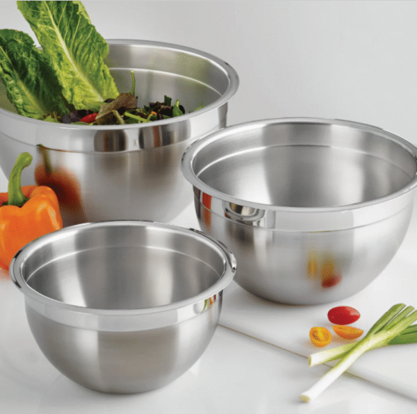 3 PIECE STAINLESS STEEL MIXING BOWL