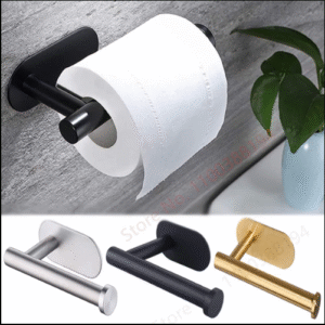 ADHESIVE BATHROOM TISSUE HOLDER