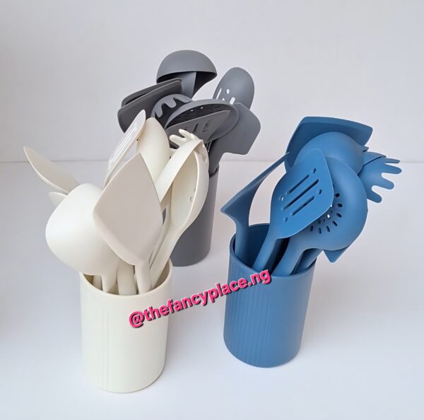 11 PCS FULL SILICON SPOON SET