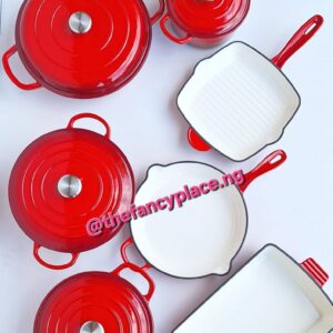 7 PIECE CAST IRON COOKWARE