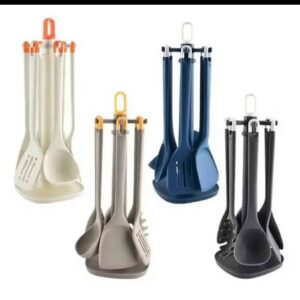 6 PCS FULL SILICON SPOON SET
