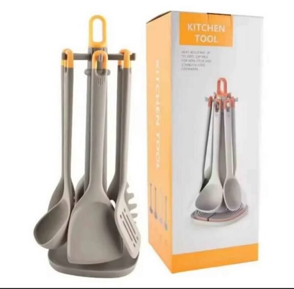 6 PCS FULL SILICON SPOON SET - Image 5