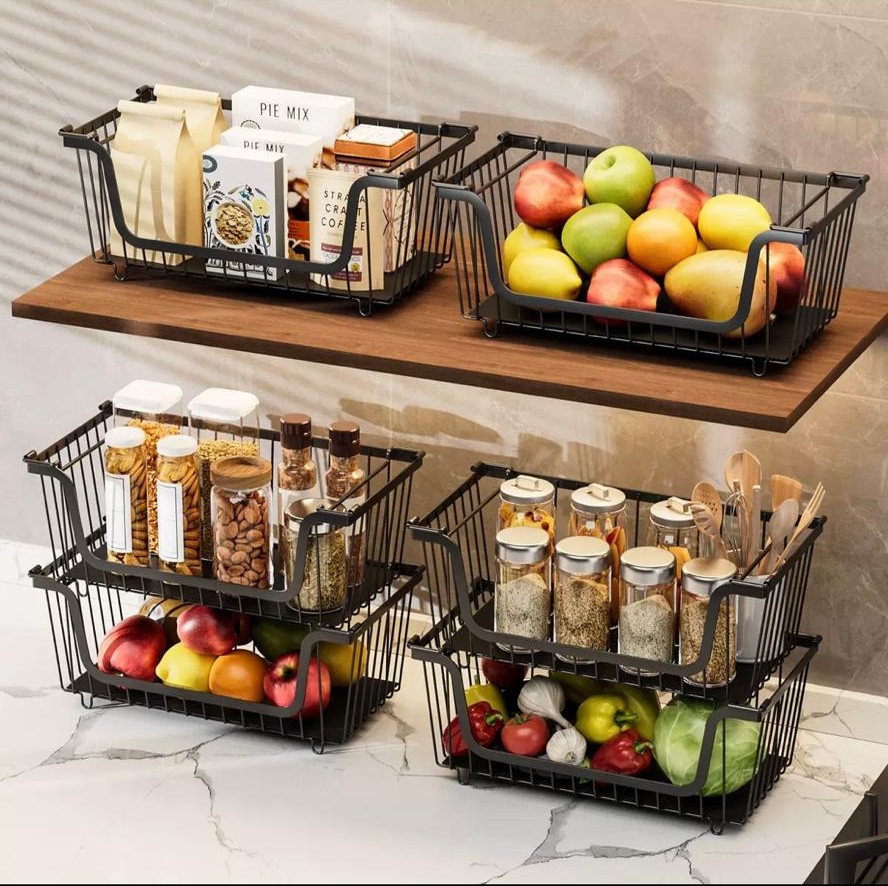 METAL WIRE FRUIT BASKET