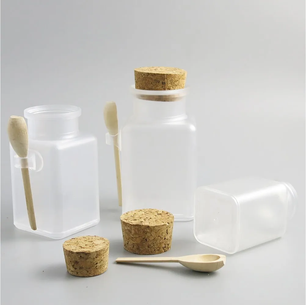 PLASTIC POTION SPICE JAR BOTTLE WITH SPOON - Image 3