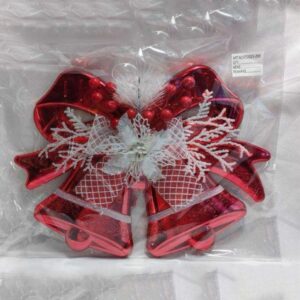 RED CHRISTMAS BOW PENDANT (38CM)