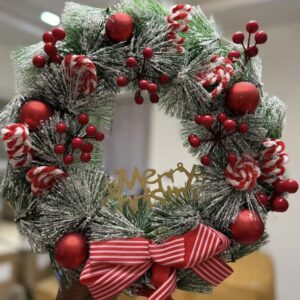 SNOW CHRISTMAS WREATH