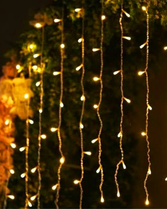 TRANSPARENT BEAD CURTAIN LIGHT