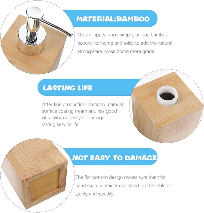 BAMBOO HANDWASH PUMP BOTTLE - Image 3