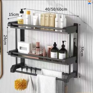 2-STEP MULTIPURPOSE BATHROOM RACK