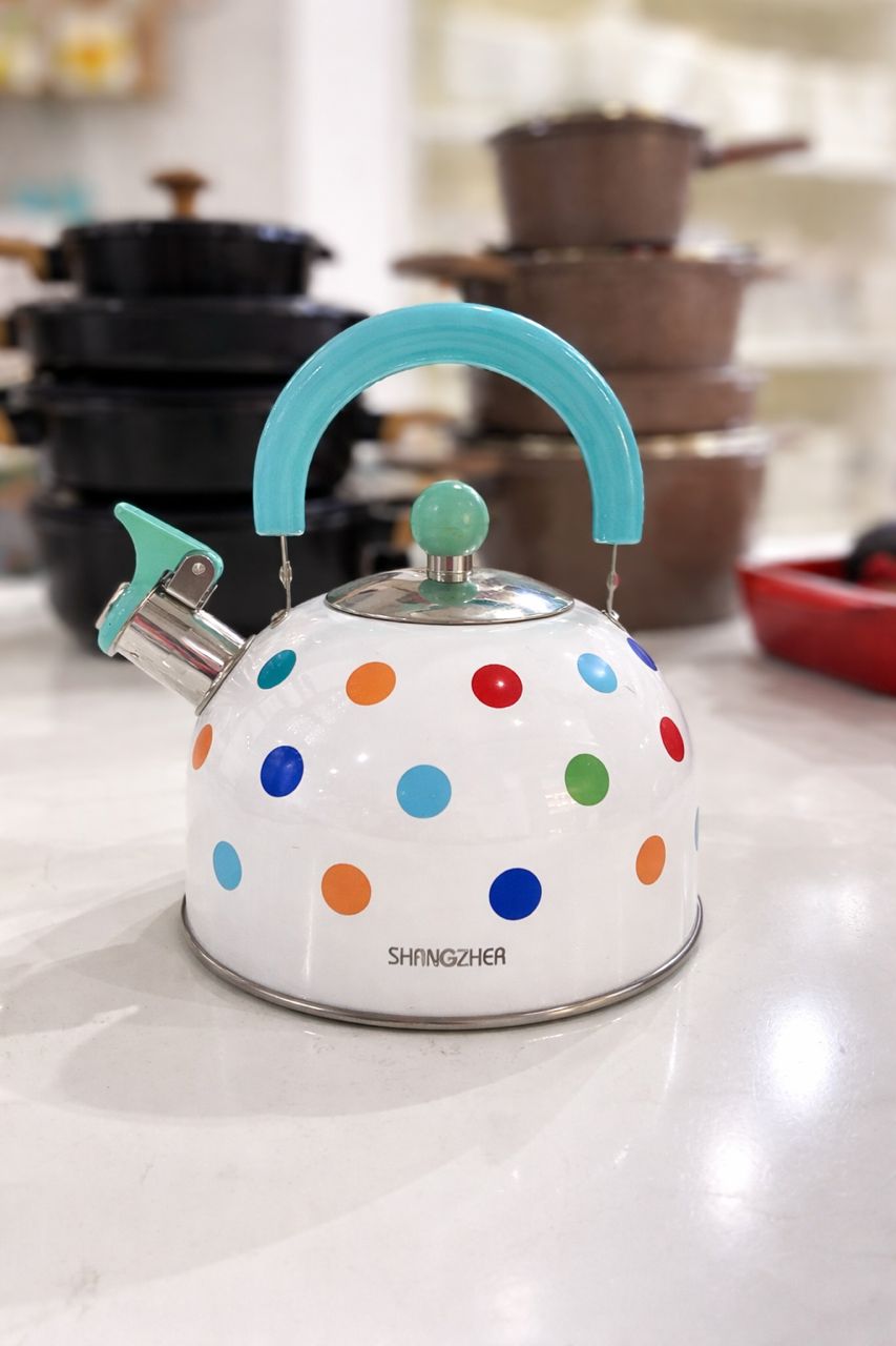 2.5L SHANGZHER POLKADOT WHISTLING KETTLE