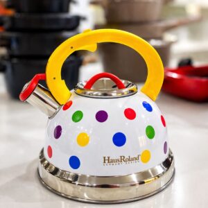 3L HAUSROLAND POLKADOT WHISTLING KETTLE