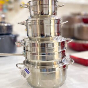 5PCS KORKMAZ STAINLESS STEEL COOKWARE SET