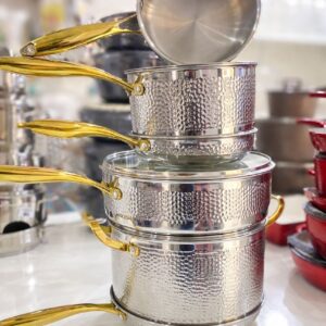 6PCS STEEL BELL POT SET