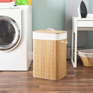 COLLAPSIBLE BAMBOO LAUNDRY BASKET
