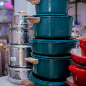 5PCS MGC DIE CASTING ALUMINIUM CROC CERAMIC POT