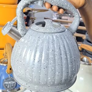 3L HAUSROLAND STAINLESS STEEL WHISTLING KETTLE (GREY)