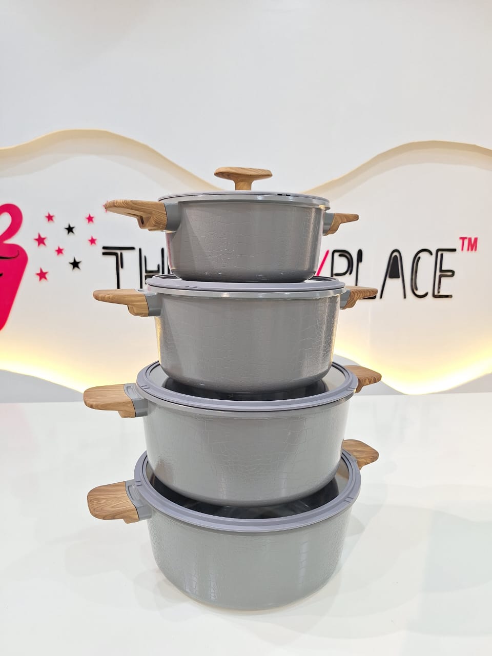 4PCS MGC DIE CASTING ALUMINIUM CROC CERAMIC POT (BIG) - Image 2