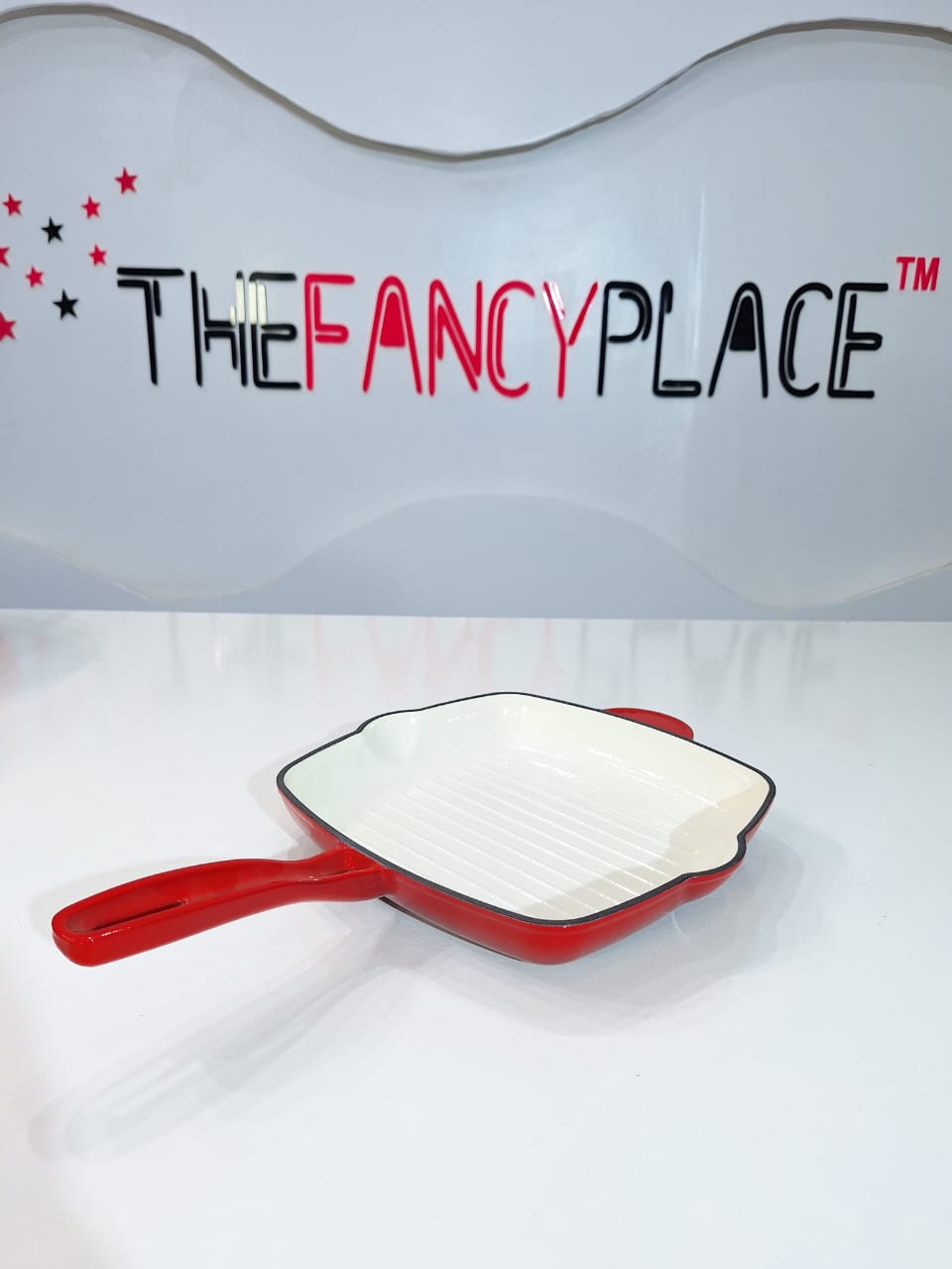 25CM CAST IRON GRILL PAN - Image 2