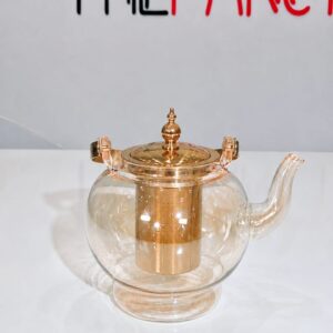 1.2L GLASS ROSE GOLD PLAIN STELLA TEAPOT